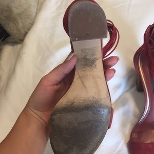 White House Black Market Shoes - Red comfy heals White House Black Market Shoes - Red comfy heals